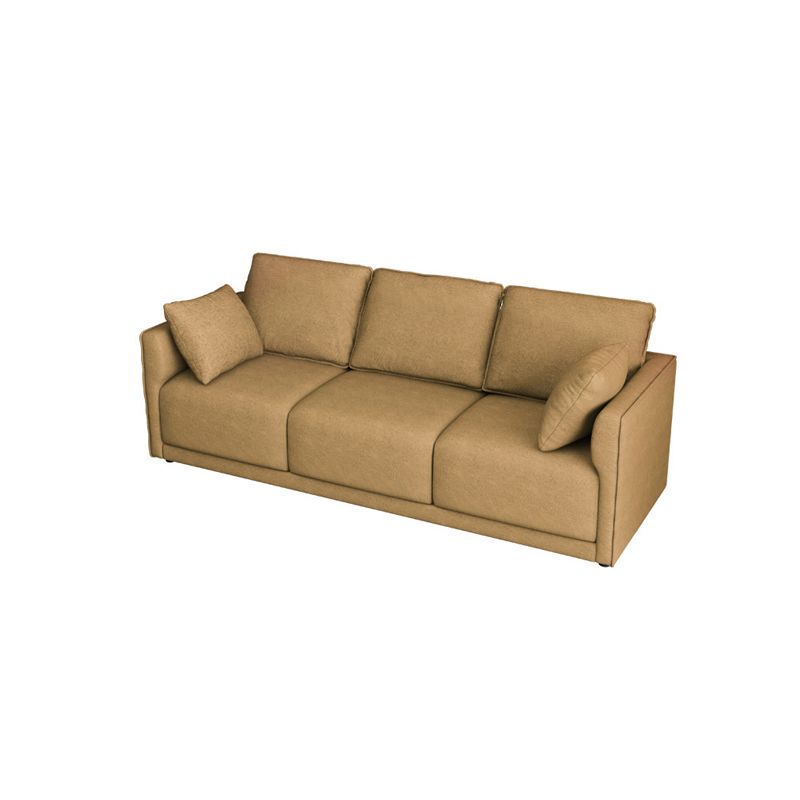 Faux Leather Sofa 25.59" D x 28.34" H Square Arm Sofa for Living Room Clearhalo 'furn' 'furn_sofas' 'Furniture' 'furniture_sofas' 'Living Room Furniture' 'Sofa' 'sofas' 1200x1200_574a742e-e115-4d62-aaf5-e013924abf0d