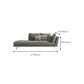 Contemporary Upholstered Cotton Blend Flared Arm Chaise Lounge in Gray Clearhalo 'Chairs & Seating' 'Chaise Lounge' 'chaise_lounge' 'furn' 'furn_chaise_lounge' 'Furniture' 'Living Room Furniture' 1200x1200_574a874d-3617-49b7-82dc-ae62594a6a89