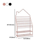 Industrial Metal Ladder Bookshelf Closed Back Iron Bookshelf for Home Clearhalo 'Bookcases' 'furn' 'furn_bookcases' 'Furniture' 'furniture_bookcases' 'kitchen' 'kitchen_bookcases' 'Living Room Furniture' 'Office Furniture' 1200x1200_574c650d-2746-47a4-8b01-1e98b10e6030