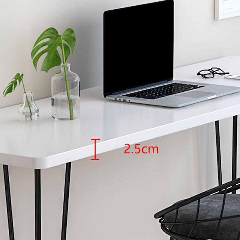 Modern Wood Rectangle Bar Table Metal Legs for Milk Tea Shop Clearhalo 'Bar Furniture' 'Bar Tables' 'bar_tables' 'furn' 'furn_bar_tables' 'Furniture' 'Kitchen & Dining Furniture' 1200x1200_574fc7c5-22d3-4bad-a55d-721751193094