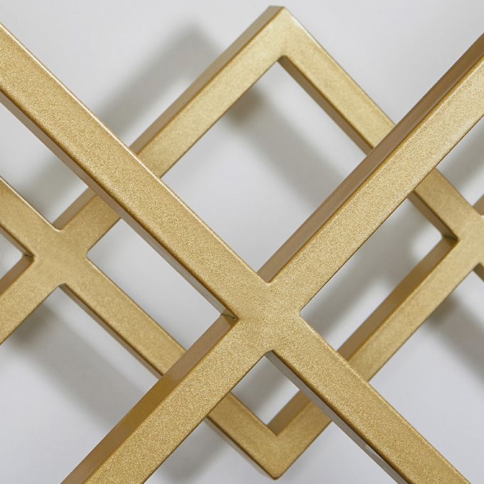 Table de acento glamoroso de 11 "de ancho Stone Gold Rectangle Console Acent Table