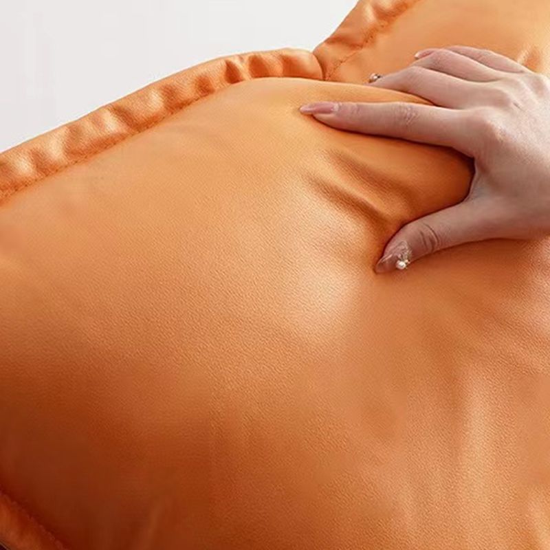 Chaise de planeur moderne coussins de couleur pure chaise à bascule avec les jambes sombres