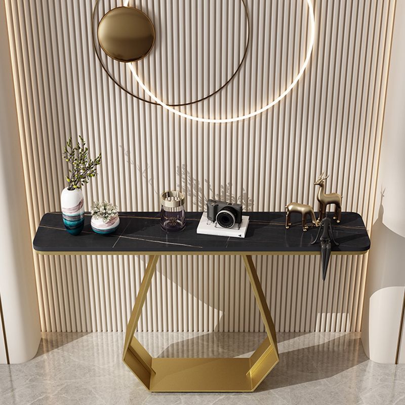 11" Wide Stone Contemporary Console Table Rectangle Accent Table Clearhalo 'Console Tables' 'console_tables' 'Entry & Mudroom Furniture' 'furn' 'furn_console_tables' 'Furniture' 1200x1200_57522dd5-64e2-4f79-bfe3-4fb676eb296e