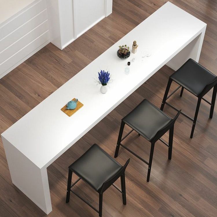 Rectangle Bistro Accent Dining Table White Pub Height Dining Table Clearhalo 'Bar Furniture' 'Bar Tables' 'bar_tables' 'furn' 'furn_bar_tables' 'Furniture' 'Kitchen & Dining Furniture' 1200x1200_575240d7-34ad-499d-a472-3149e251da9d