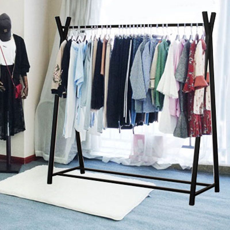 Industrial Metal Hall Stand Entry Hall Tree with Cross Shape Clearhalo 'Entry & Mudroom Furniture' 'furn' 'furn_hall_tree_coat_racks' 'Furniture' 'Hall Trees & Coat Racks' 'hall_tree_coat_racks' 1200x1200_575307be-88f0-4bb9-8e11-833e385b2243