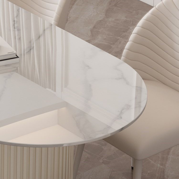 Sintered Stone White Table for Restaurant Modern Dining Table with Double Pedestal Base Clearhalo ' dining_table' 'Dining Tables & Seating' 'Dining Tables' 'furn' 'furn_dining_table' 'Furniture' 'furniture_dining_table' 'Kitchen & Dining Furniture' 'kitchen&dining_furn' 'kitchen' 'kitchen_dining_table' 1200x1200_575396c6-f5ac-404d-932f-41aa1cfe88a1
