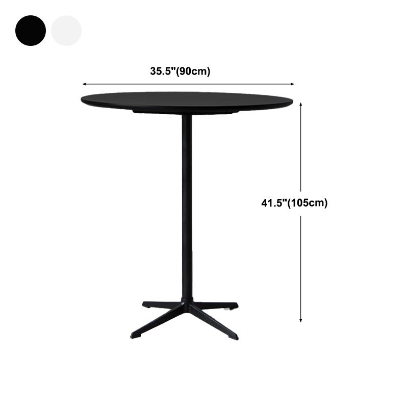 Modern Wood Counter Table with Round Table Top 4-Prong Table - 42" H Clearhalo 'Bar Furniture' 'Bar Tables' 'bar_tables' 'Furniture' 'furniture_bar_tables' 'Kitchen & Dining Furniture' 1200x1200_5753c4bc-8688-43f5-befd-3a1409f5c6f4