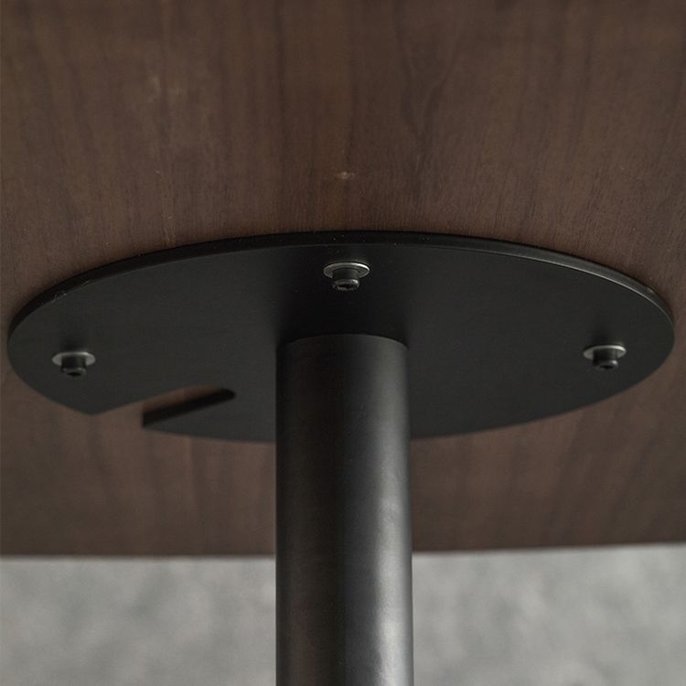 Industrial Round Bar Counter Table Wooden Dining Table for Kitchen Clearhalo 'Bar Furniture' 'Bar Tables' 'bar_tables' 'furn' 'furn_bar_tables' 'Furniture' 'furniture_bar_tables' 'Kitchen & Dining Furniture' 1200x1200_575438ad-7c64-48f5-9a20-c692f03aefe5