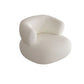 Contemporary Tight Back Sofa Couch Curved Settee Couch in White