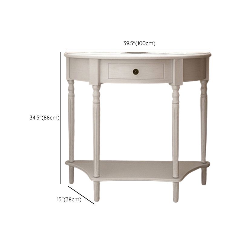 Tavolo da console moderno della metà del secolo Tavolo di accento in legno per Hall