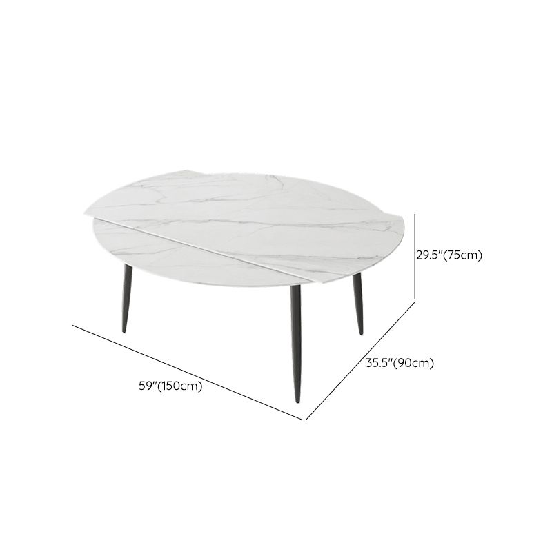 Contemporary Stone Dining Table Kitchen Dinner Table with 4-foot Clearhalo 'Dining Tables & Seating' 'Dining Tables' 'dining_table' 'furn' 'furn_dining_table' 'Furniture' 'Kitchen & Dining Furniture' 1200x1200_57569f6b-d9aa-46ec-a85c-452f1a12e33c