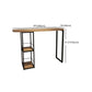 Pine Wood Bar Dining Table Modern Bar Table with Double Pedestal for Dining Room Balcony Clearhalo 'Bar Furniture' 'Bar Tables' 'bar_tables' 'furn' 'furn_bar_tables' 'Furniture' 'furniture_bar_tables' 'Kitchen & Dining Furniture' 1200x1200_5756f058-6095-4e09-b605-bc76ffe5e9dd