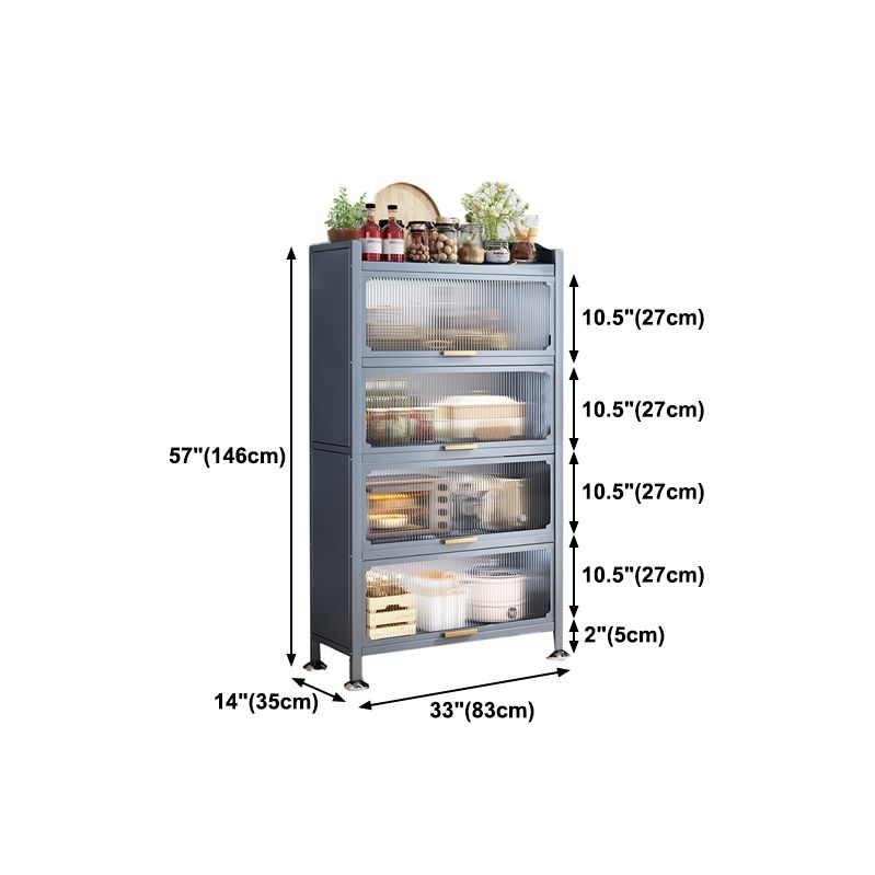 Dining Room Minimalism Buffet Server Glass Doors Metal Frame Dining Server Clearhalo 'buffet_sideboard' 'Buffets & Sideboards' 'furn' 'furn_buffet_sideboard' 'Furniture' 'Kitchen & Dining Furniture' 1200x1200_5757d70a-e5d1-4ca2-a40f-8dce7bcefec9