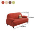 Contemporary Fabric Settee Pillow Top Arm Standard Seating for Apartment