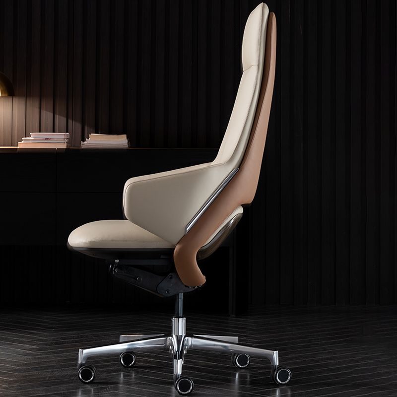 Modern Leather Managers Chair No Arm Executive Chair for Office Clearhalo 'furn' 'furn_office_chair' 'Furniture' 'Office Chairs' 'Office Furniture' 'office_chair' 1200x1200_575c9116-5e2b-463c-b567-9a52c73a3cc0