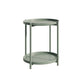 Nordic Round Metal Storage End Table 16.54" x 16.54" x 20.47" Sofa Side Table Clearhalo 'Coffee & Accent Tables' 'End & Side Tables' 'end_side_table' 'Furniture' 'furniture_end_side_table' 'Living Room Furniture' 1200x1200_575cac44-c768-41ec-9f7b-6fd585c19c4b