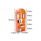 Acrylic Bookshelf Scandinavian Style Orange Open Back Bookcase for Home Office Study Room Clearhalo 'Bookcases' 'furn' 'furn_bookcases' 'Furniture' 'furniture_bookcases' 'kitchen' 'kitchen_bookcases' 'Living Room Furniture' 'Office Furniture' 1200x1200_575e5272-8176-417c-adfb-db3da1f6ad17