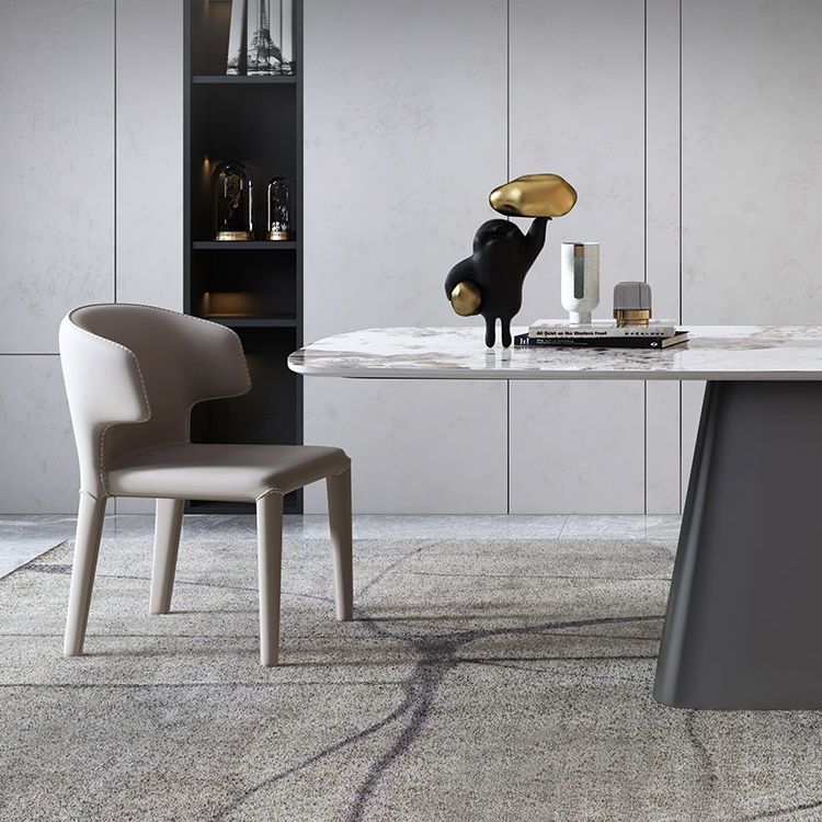 Contemporary¬†Kitchen¬†Dining¬†Room¬†Set with¬†Rectangle Sintered Stone Top¬†Formal¬†Dining¬†Table¬†Furniture Clearhalo 'Dining Room Sets' 'Dining Tables & Seating' 'dining_room_set' 'furn' 'furn_dining_room_set' 'Furniture' 'furniture_dining_room_set' 'Kitchen & Dining Furniture' 'kitchen&dining_furn' 'kitchen' 1200x1200_575fbc32-9302-4a31-b783-aa66829619c4