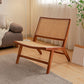 Solid Wood Armless Chair Woven Back Lounge Chair for Living Room Clearhalo 'Accent Chairs' 'accent_chairs' 'Chairs & Seating' 'furn' 'furn_accent_chairs' 'Furniture' 'Living Room Furniture' 1200x1200_575fe4ba-7068-49b7-b76e-6d4f29a5d78f