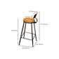 Industrial Style Pub Dining Set 1/2/9 Pcs Rectangular Solid Wood Pub Set for Home