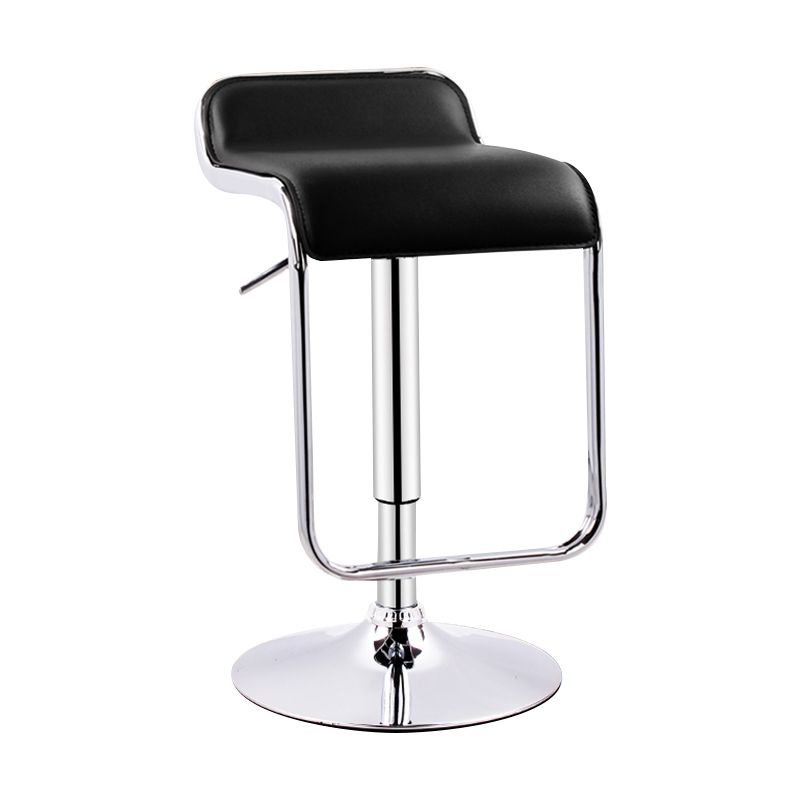 Modern Adjustable Backrest Counter Stool Steel Study Bar Stool with Cushion and Pedal Clearhalo 'Bar Furniture' 'Bar Stools' 'bar_stools' 'furn' 'furn_bar_stools' 'Furniture' 'furniture_bar_stools' 'Kitchen & Dining Furniture' 1200x1200_57606d04-31b2-4a57-a028-dcc557c37ed4