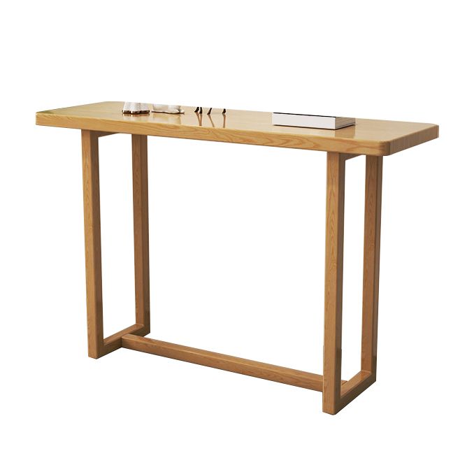 Solid Wood 1-shelf Console Table 13.78" W Rectangle Accent Table for Hall