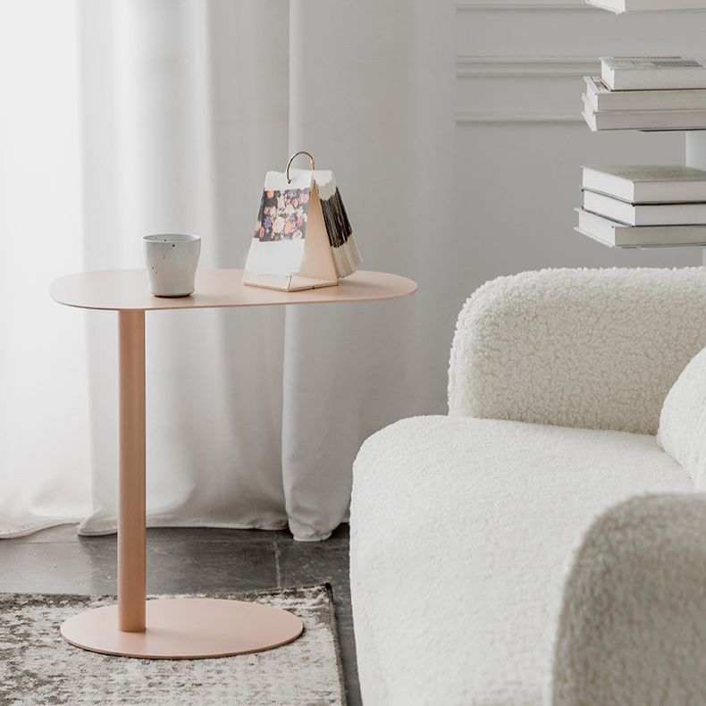 Mesa final geométrica de metal de mediados de siglo Mesa auxiliar de 20 "de altura C de altura