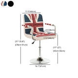 Modern Leather Low Back Bar Stool Armed Quilted Adjustable Height Counter Stool Clearhalo 'Bar Furniture' 'Bar Stools' 'bar_stools' 'furn' 'furn_bar_stools' 'furniture_bar_stools' 'Kitchen & Dining Furniture' 'kitchen&dining_furn' 'kitchen' 'kitchen_furn' Furniture' 1200x1200_5761e0cf-51cc-4342-9f60-a0b3026b6c3b