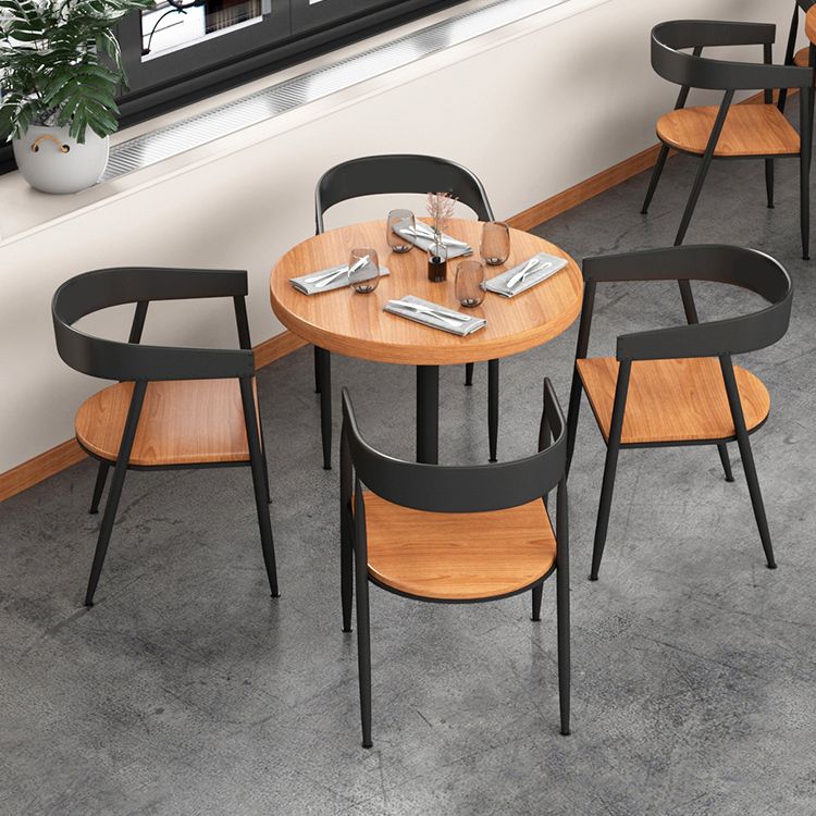 Ensemble de restauration moderne 1/3/4/5 PCS Metal Frame Table et chaises