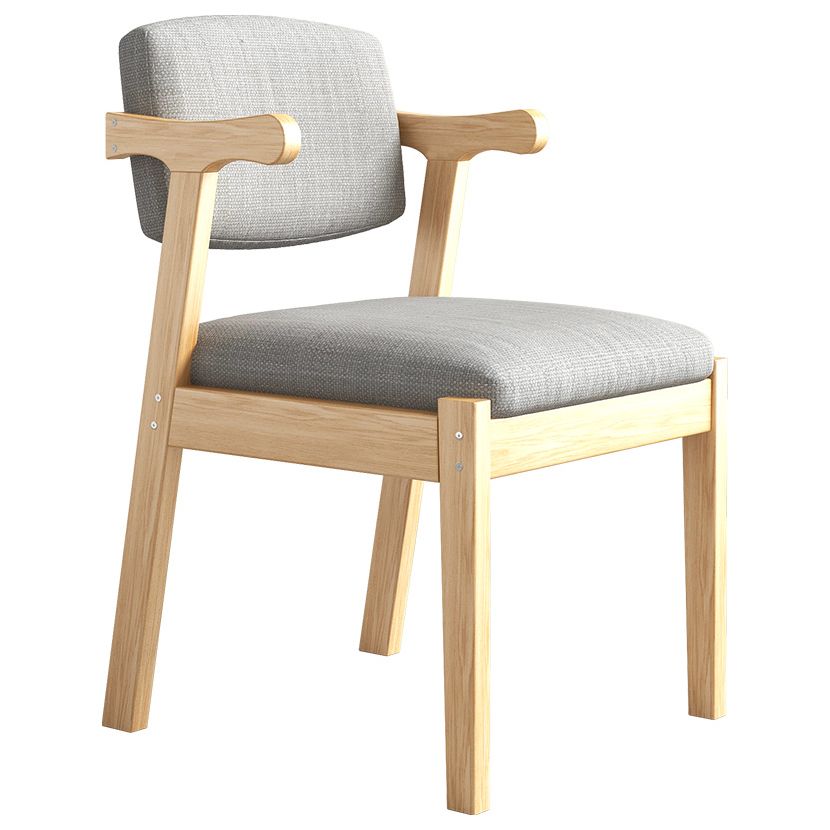 Contemporary Dining Arm Chair Open Back Chair with 4 Legs for Home Use Clearhalo ' kitchen&dining_furn' 'Dining Chairs' 'Dining Tables & Seating' 'dining_chair' 'furn' 'furn_dining_chair' 'Furniture' 'furniture_dining_chair' 'Kitchen & Dining Furniture' 'kitchen' 1200x1200_5766a338-4e0f-4976-9639-39bf5438a336