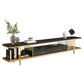 Glam Style TV Stand Open Storage TV Stand Console with 2-Drawer Clearhalo 'furn' 'furn_tv_stands_entertainment_centers' 'Furniture' 'Living Room Furniture' 'TV Stands & Entertainment Centers' 'TV Stands & Media Storage Furniture' 'tv_stands_entertainment_centers' 1200x1200_57672755-c734-4220-b9a5-af908b6a6575