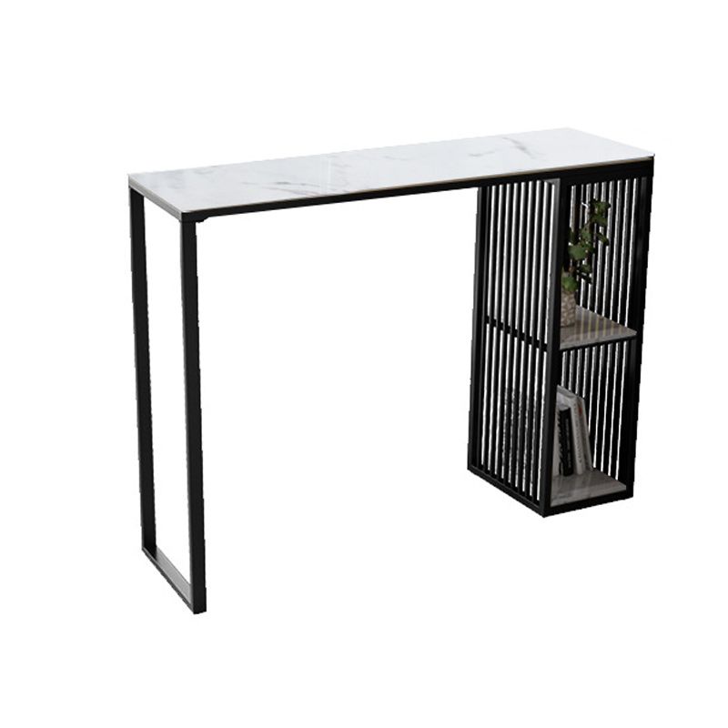 Tabella dei pub contemporanei in altezza da 42 pollici in marmo artificiale tavolo da bar