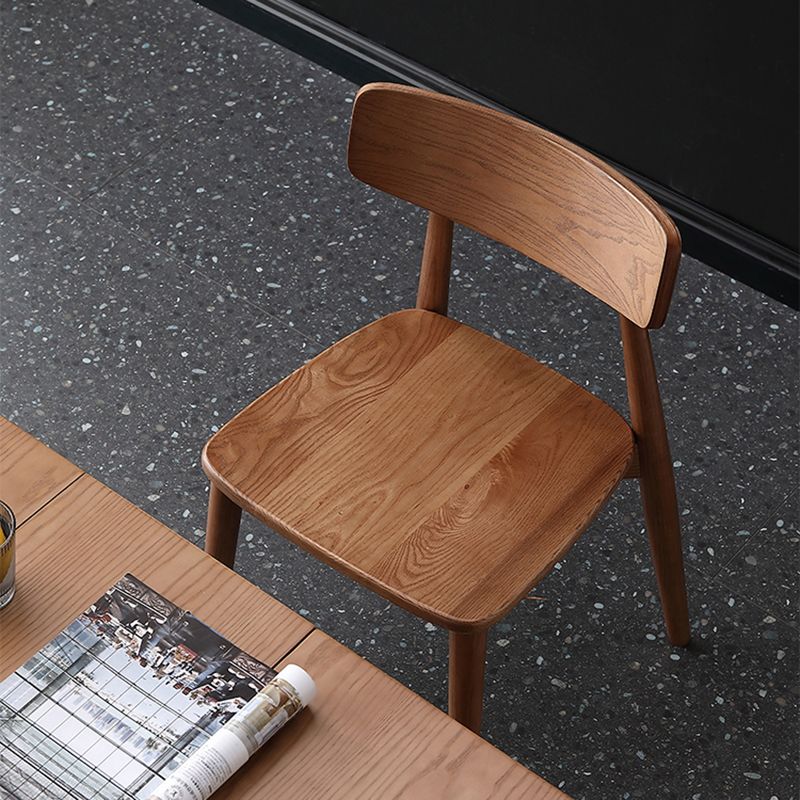 Contemporary Wood Dining Room Chair Open Back Dining Side Chair (Set of 2) Clearhalo ' kitchen&dining_furn' 'Dining Chairs' 'Dining Tables & Seating' 'dining_chair' 'furn' 'furn_dining_chair' 'Furniture' 'furniture_dining_chair' 'Kitchen & Dining Furniture' 'kitchen' 1200x1200_5768a942-3693-4fc1-8204-b5eb253deb51