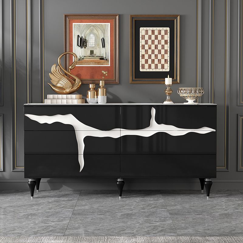 13.65-inch Width Modern Storage Chest Dresser Stone Storage Chest with 6 Drawers Clearhalo 'Bedroom Furniture' 'Dressers & Chests' 'dressers_chests' 'furn' 'furn_dressers_chests' 'Furniture' 1200x1200_576a46cc-3faf-45d1-8878-9b8c51e7e27b