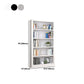 Open Steel Bookshelf Modern Home Office Rectangular Bookcase