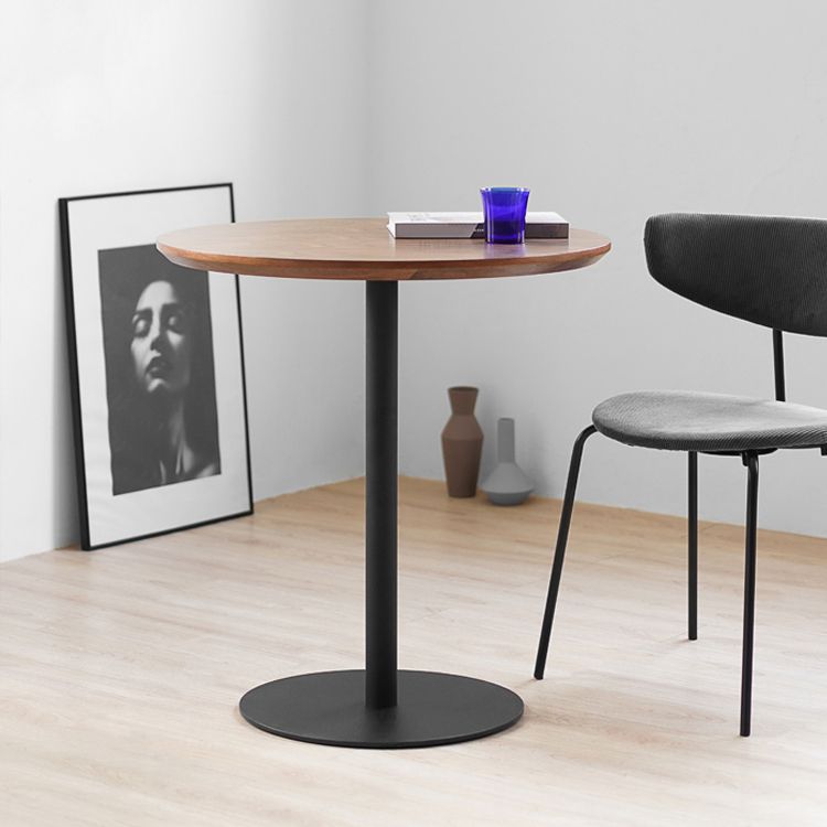 Round Tulip Base Casual Dining Table Four-Color Fixed Table with Solid Wood Clearhalo ' dining_table' 'Dining Tables & Seating' 'Dining Tables' 'furn' 'furn_dining_table' 'Furniture' 'furniture_dining_table' 'Kitchen & Dining Furniture' 'kitchen&dining_furn' 'kitchen' 'kitchen_dining_table' 1200x1200_576baab1-6a95-4148-b361-32cdd4fbdb6c
