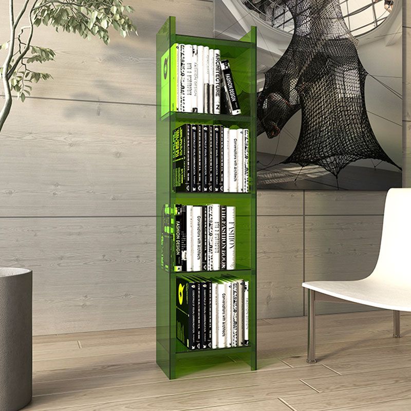 Acrylic Vertical Standard Bookshelf Glam Closed Back Bookshelf Clearhalo 'Bookcases' 'furn' 'furn_bookcases' 'Furniture' 'furniture_bookcases' 'kitchen' 'kitchen_bookcases' 'Living Room Furniture' 'Office Furniture' 1200x1200_576c154c-b8d3-41e3-bdd9-e842447ce0d4