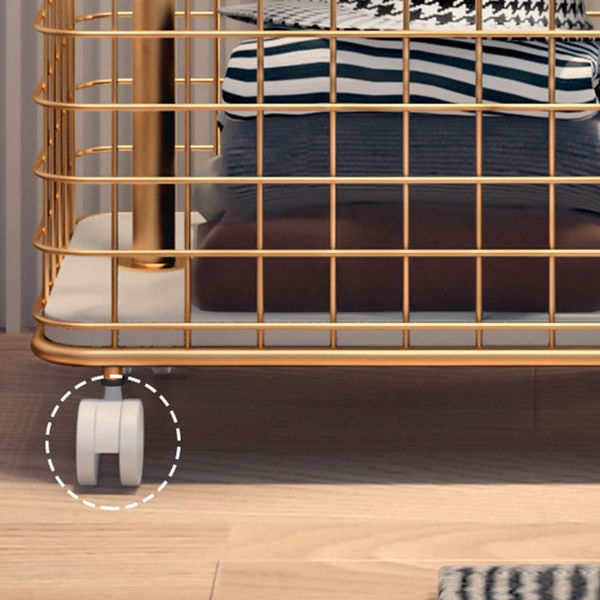 Rastrellino per gancio metallico con pentola da letto contemporanea con deposito