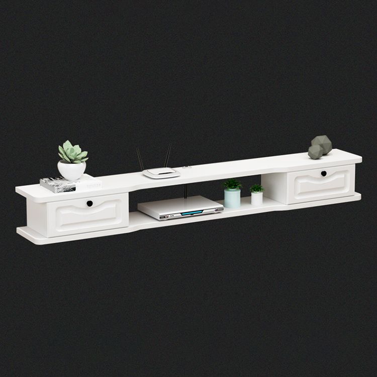 エンジニアリングされたウッドテレビスタンドモダンスタイルの壁に取り付けられたテレビキャビネット2つのドア付き