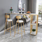 Contemporary Rectangle Bar Dining Table Marble Top Bar Table with Shelves Clearhalo 'Bar Furniture' 'Bar Tables' 'bar_tables' 'furn' 'furn_bar_tables' 'Furniture' 'furniture_bar_tables' 'Kitchen & Dining Furniture' 'kitchen&dining_furn' 'kitchen' 1200x1200_5770cfcf-b721-4c3a-bef4-f203bc251e55