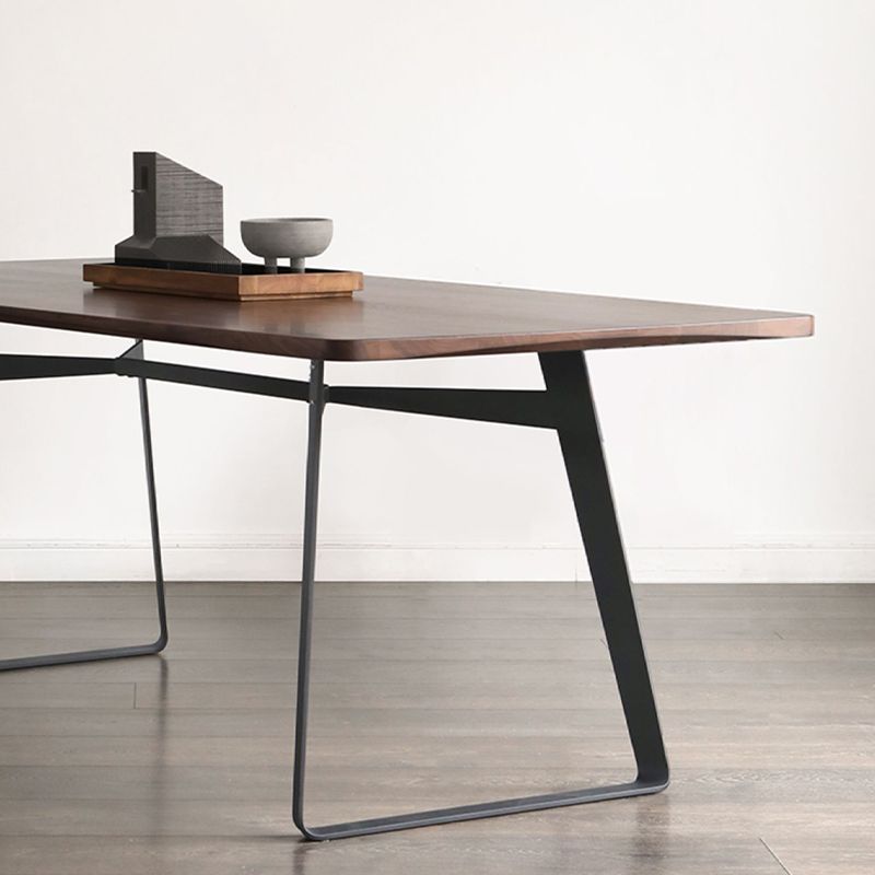 Contemporary Rectangle Dining Room Dinner Kitchen Table Solid Wood Dining Table