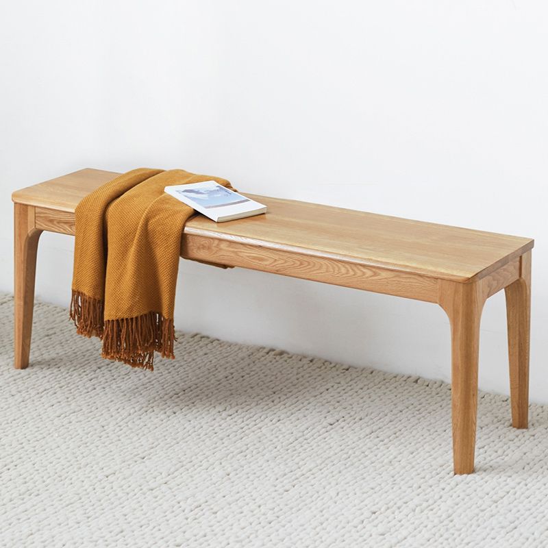 Modern Bench 11.8 Inch Wide Solid Wood Seating Bench with Legs Clearhalo 'Benches' 'Chairs & Seating' 'furn' 'furn_benches' 'Furniture' 'Living Room Furniture' 1200x1200_5771e9f4-7e3b-47ca-9f3c-a62db3ab695a