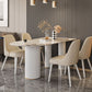 Free Form Stone Dining Table Modern Dining Table for Dining Room Clearhalo 'Dining Tables & Seating' 'Dining Tables' 'dining_table' 'furn' 'furn_dining_table' 'Furniture' 'Kitchen & Dining Furniture' 1200x1200_57723b3f-3200-4499-9d75-8385f83a1d95