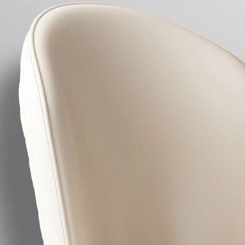 Upholstered Dining Chair Faux Leather Kitchen Dining Chair with Metal Legs