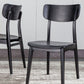 Contemporary Style Chair Armless Open Back Chair with Wood Legs for Kitchen