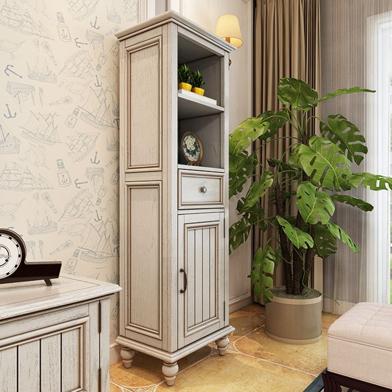 Solid Wood 1 - Drawer Storage Cabinet, 1-Door Lacquered Accent Cabinet Clearhalo 'Cabinets & Chests' 'cabinets_chests' 'furn' 'furn_cabinets_chests' 'Furniture' 'Living Room Furniture' 1200x1200_5774e6e1-14b6-4a95-adbd-9faad0c8d73f