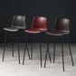Distressed Leather Simple Barstool Nordic Indoor Tall Stool with Bucket Seat Clearhalo 'Bar Furniture' 'Bar Stools' 'bar_stools' 'furn' 'furn_bar_stools' 'furniture_bar_stools' 'Kitchen & Dining Furniture' 'kitchen&dining_furn' 'kitchen' 'kitchen_furn' Furniture' 1200x1200_57755830-ac6f-40df-b590-4f46a22102e1