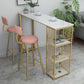 White Glam Style Bar Table in Faux Marble Living Room Bar Table Clearhalo 'Bar Furniture' 'Bar Tables' 'bar_tables' 'furn' 'furn_bar_tables' 'Furniture' 'furniture_bar_tables' 'Kitchen & Dining Furniture' 1200x1200_57767a46-ffba-4cb6-9aa9-c8ca026b9680