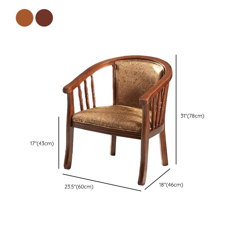 Modern Simple Arm Chair Wooden Base Upholstered Guest Chair for Dining Room Clearhalo 'Dining Chairs' 'Dining Tables & Seating' 'dining_chair' 'furn' 'furn_dining_chair' 'Furniture' 'Kitchen & Dining Furniture' 1200x1200_5776df10-39ad-45ff-84ad-a6a5d65e7ca9