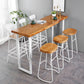 Rectangle Bar Dining Table Contemporary Bar Table with White Sled Base Clearhalo 'Bar Furniture' 'Bar Tables' 'bar_tables' 'furn' 'furn_bar_tables' 'Furniture' 'furniture_bar_tables' 'Kitchen & Dining Furniture' 1200x1200_5779aa8b-f7f6-4bc4-b7c1-1b502834db5b